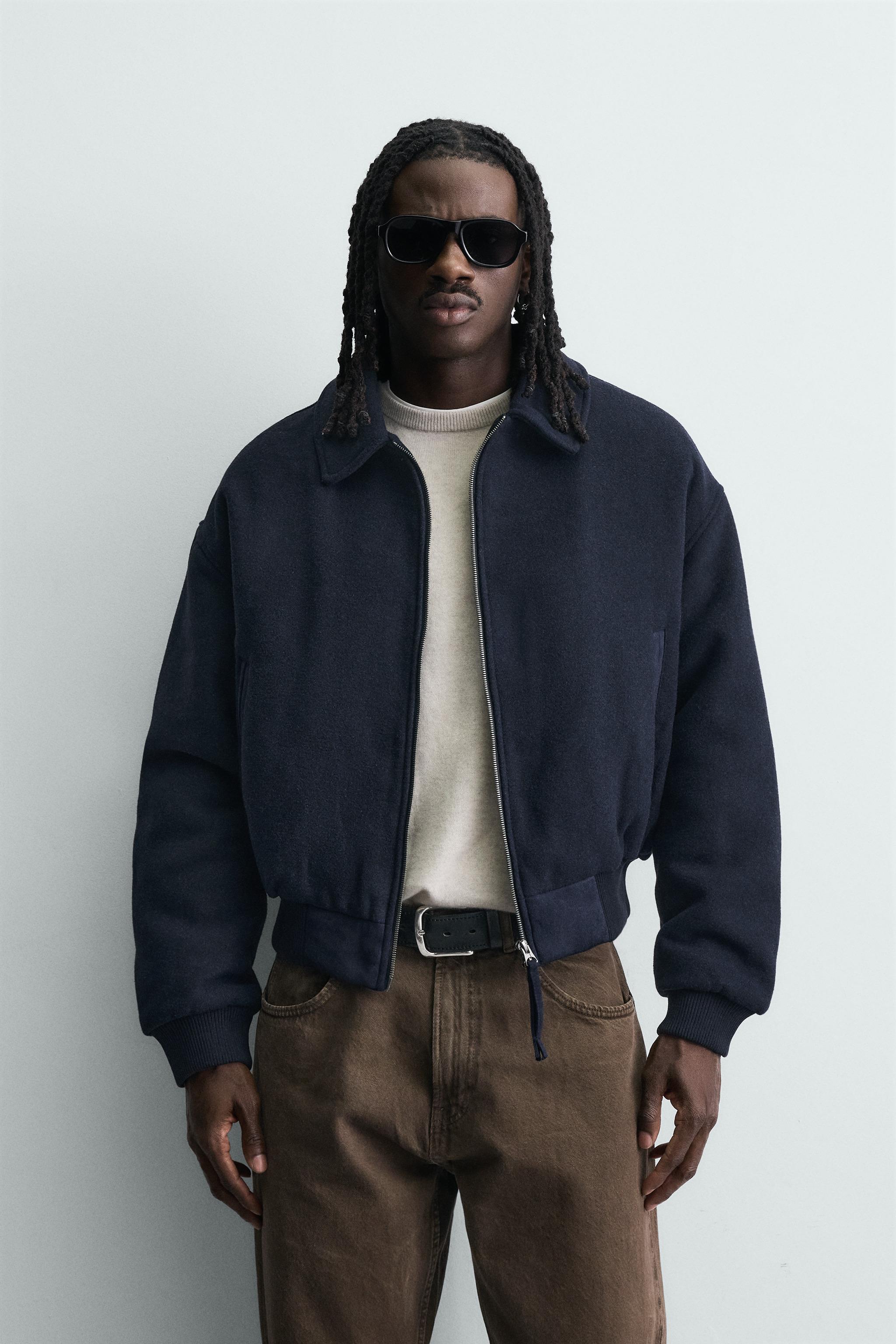 BLOUSON EN DRAP MATELASSÉ COUPE COURTE